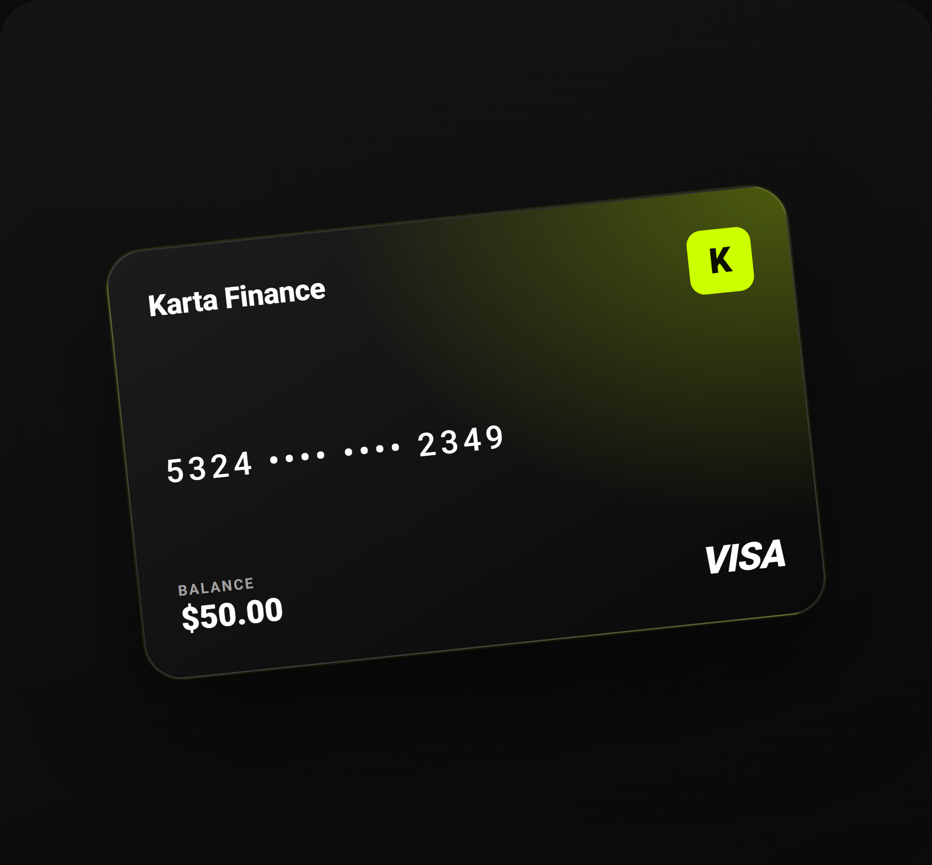 Karta Finance card