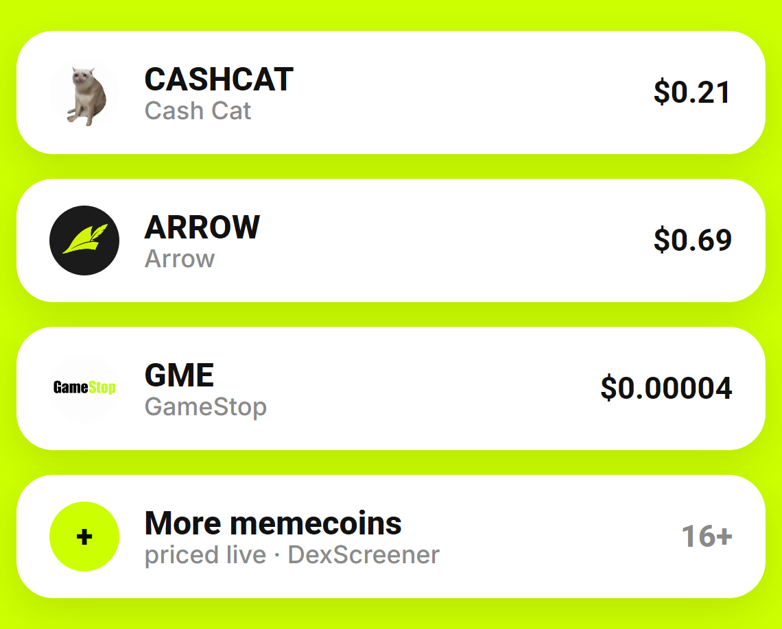 Pay with memecoins
